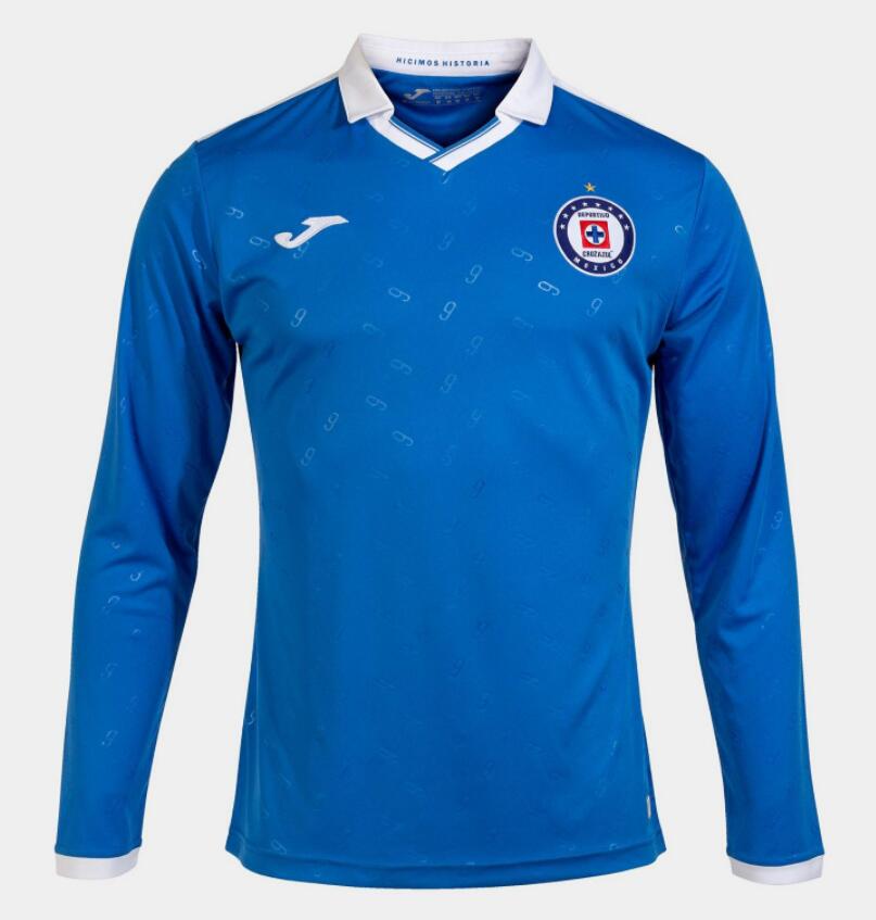 2021/22 CDSC Cruz Azul Blue Special Long Sleeve Soccer Jersey Shirt